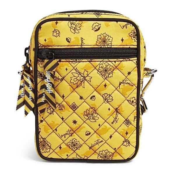 Vera Bradley Hufflepuff Harry Potter Small Convertible Crossbody Bag RFID - Picture 3 of 9